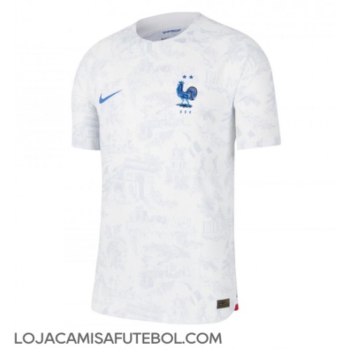 Camisa de Futebol França Equipamento Secundário Mundo 2022 Manga Curta